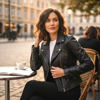 Cazadora de piel sintética PRIMARK Talla 32