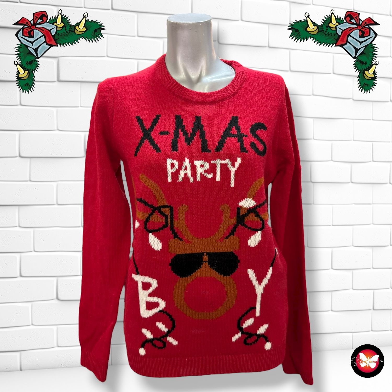 **HOY** Jersey Navideño “X-MAS PARTY” Talla 12-14 AÑOS