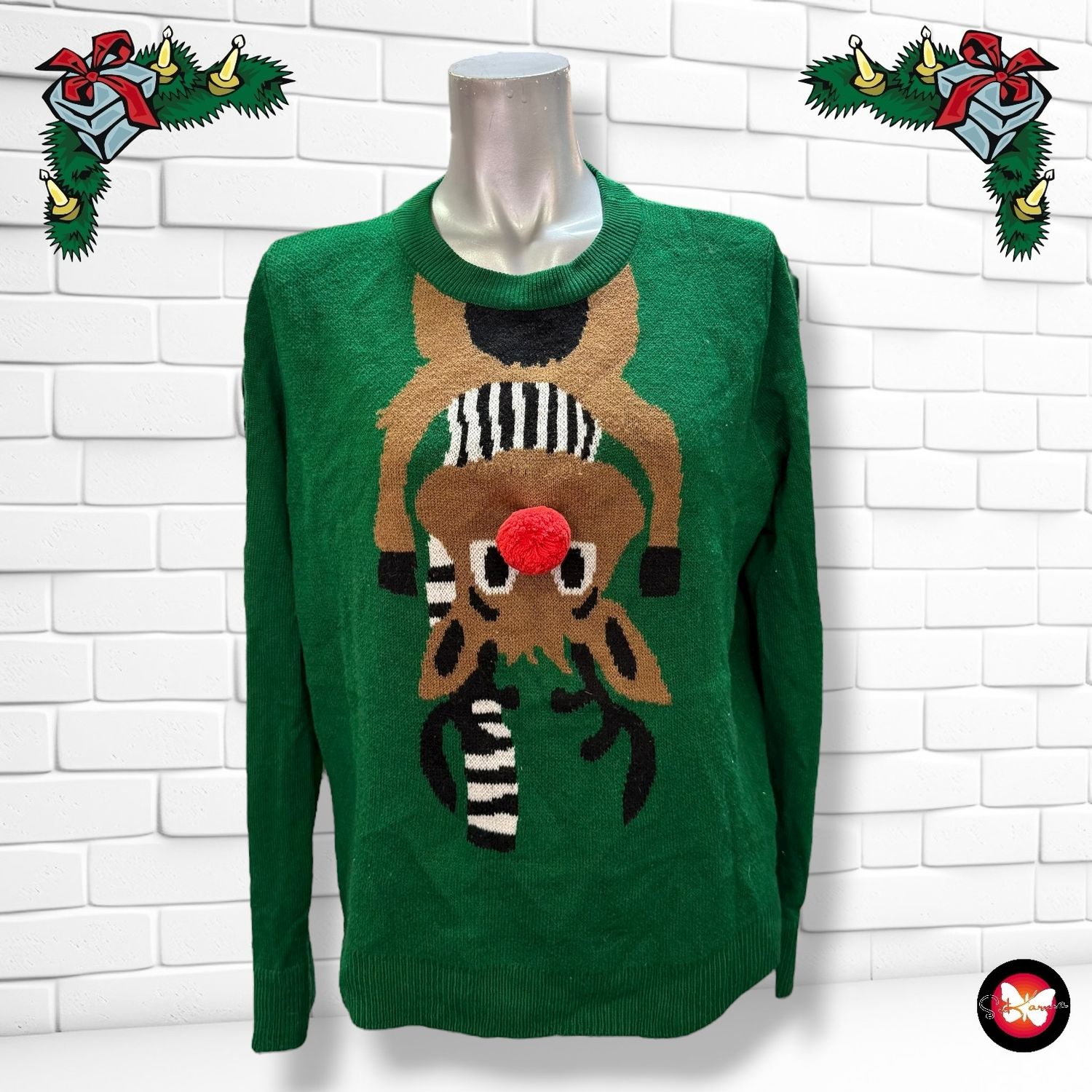 **HOY** Jersey Navideño “RUDOLPH DE CABEZA” Talla L