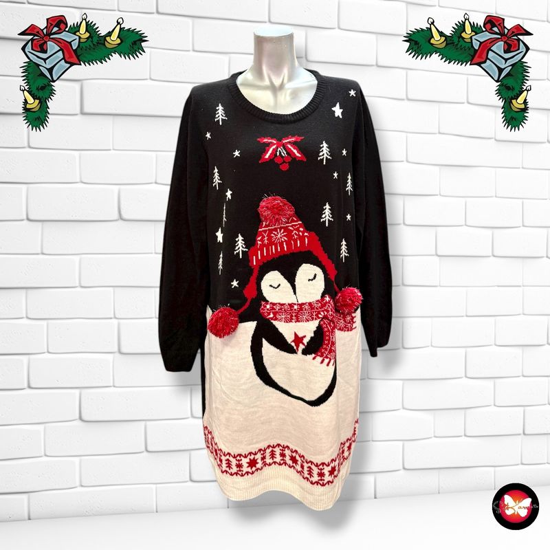 **HOY** MAXI Jersey Navideño “PINGÜINO NAVIDEÑO” Talla L
