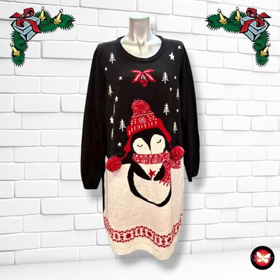 **HOY** MAXI Jersey Navideño “PINGÜINO NAVIDEÑO” Talla L