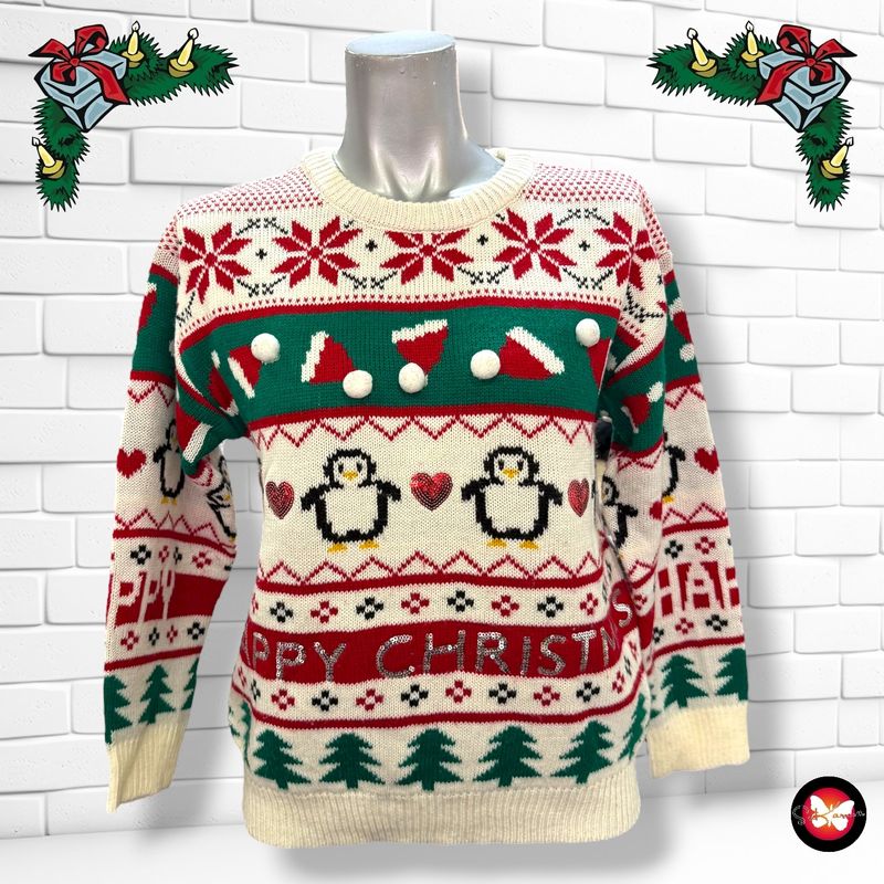 **HOY** Jersey Navideño “PINGÜINITOS NAVIDEÑOS” 11-12 AÑOS