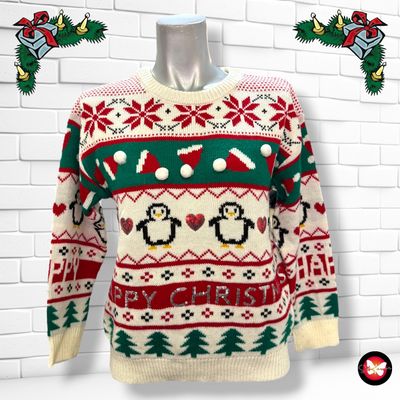 **HOY** Jersey Navideño “PINGÜINITOS NAVIDEÑOS” 11-12 AÑOS