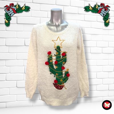 **HOY** Jersey Navideño “CACTUS NAVIDEÑO” con pelito Talla 38/40