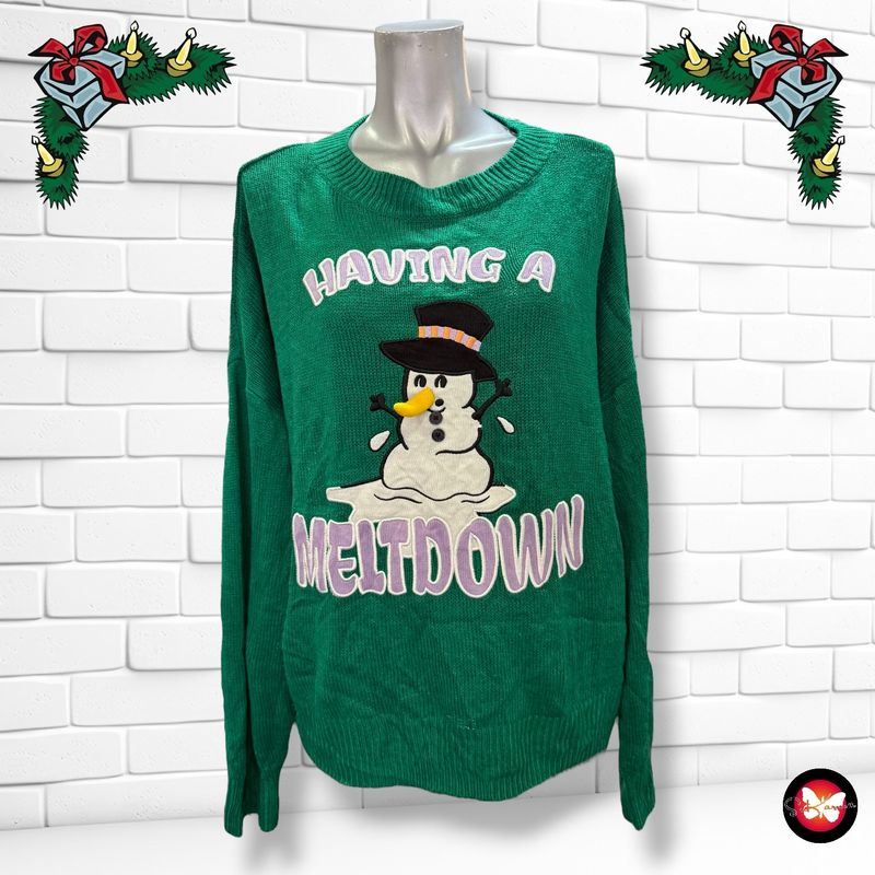 **HOY** Jersey Navideño &quot;MUÑECO DE NIEVE DIVERTIDO” Talla M/L