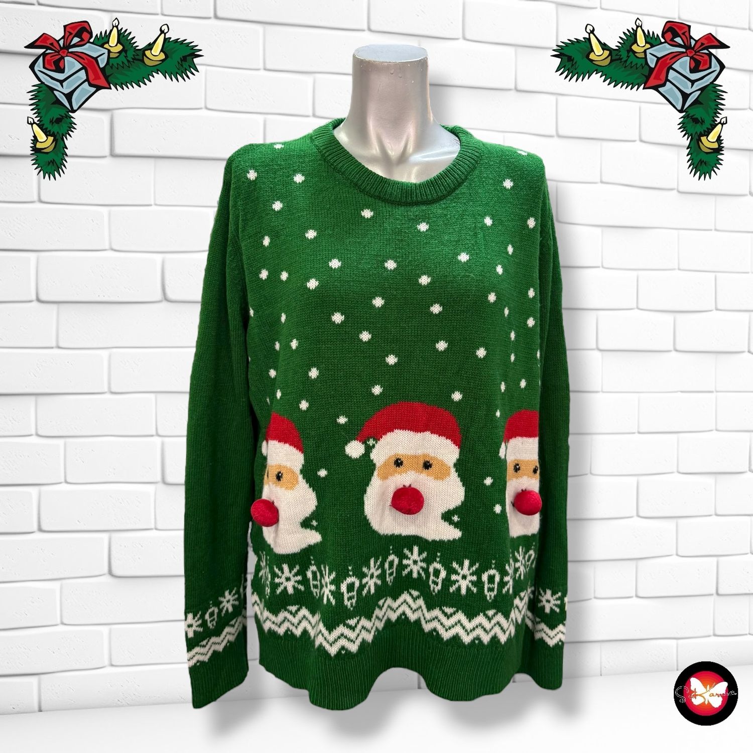 **HOY** Jersey Navideño “SANTA DIVERTIDO” Talla L