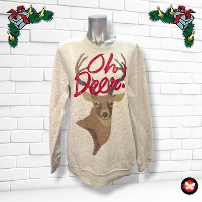 **HOY** Sudadera Navideña “RENO” Talla S