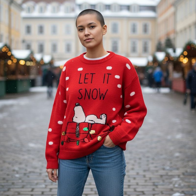 **HOY** Jersey Navideño “SNOOPY” Talla L