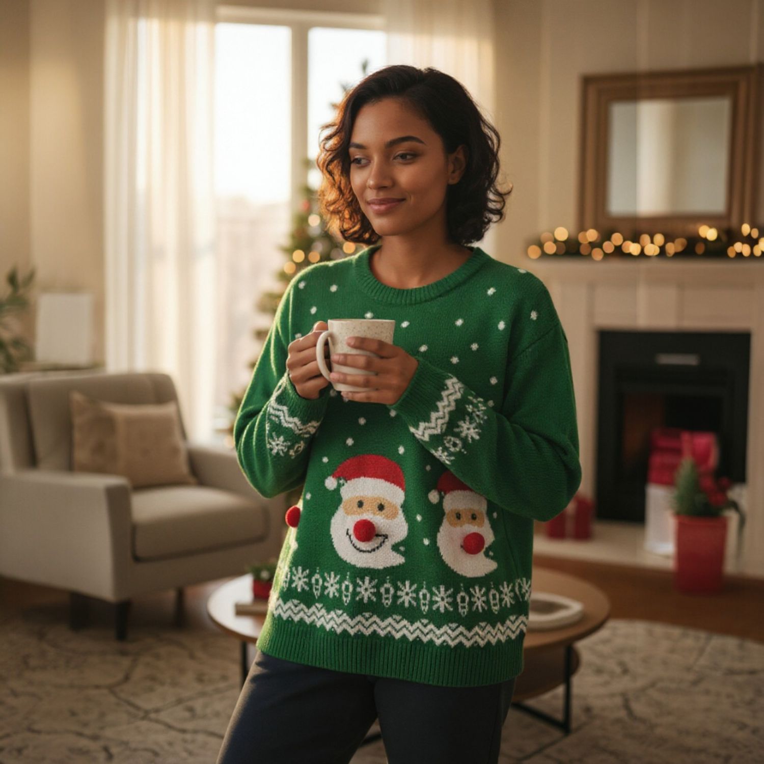 Jersey Navideño “SANTA DIVERTIDO” Talla L