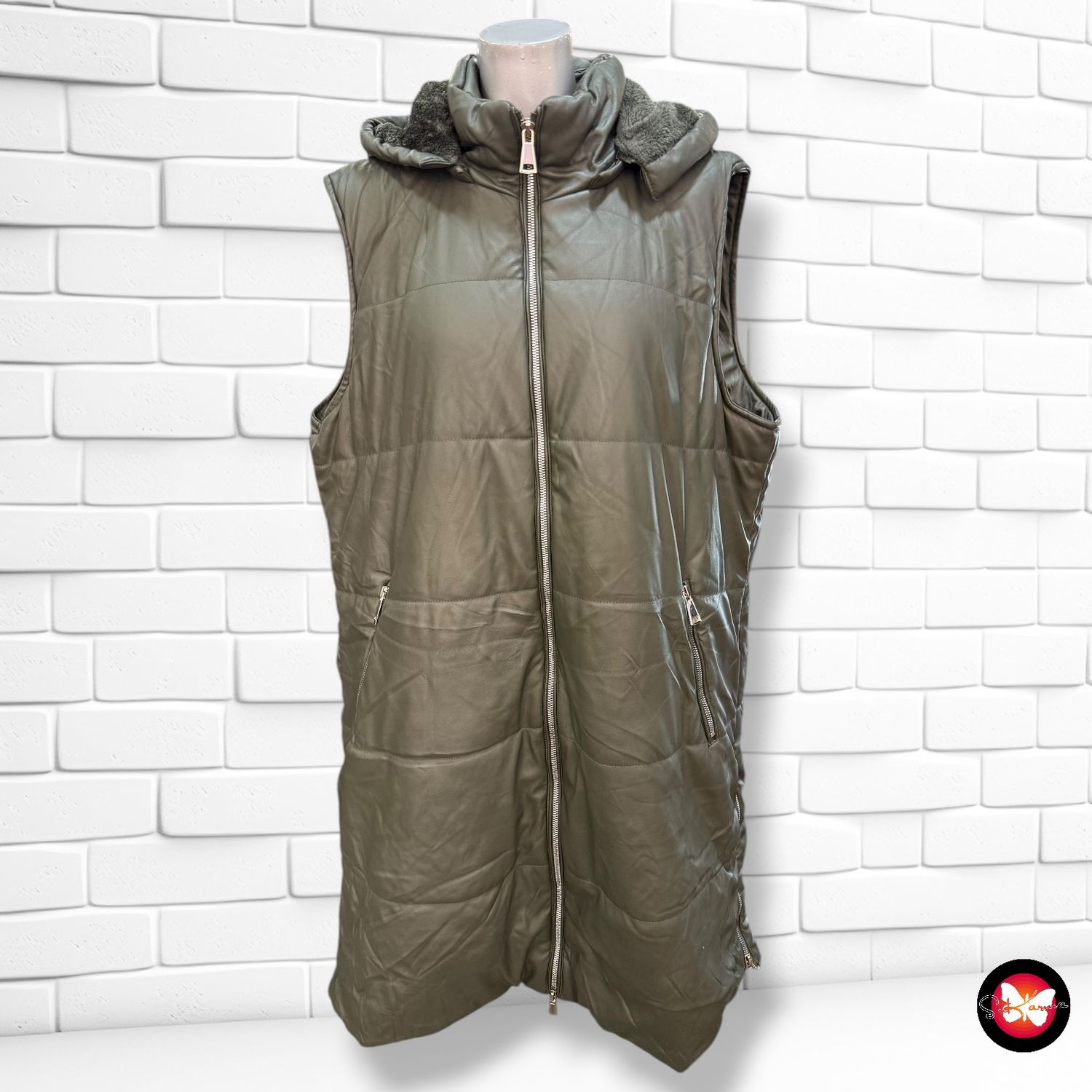 **HOY** Chaleco acolchado de piel sintética Talla XXL