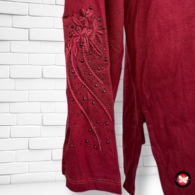 **HOY** Blusa de manga larga con brillos Talla 3XL