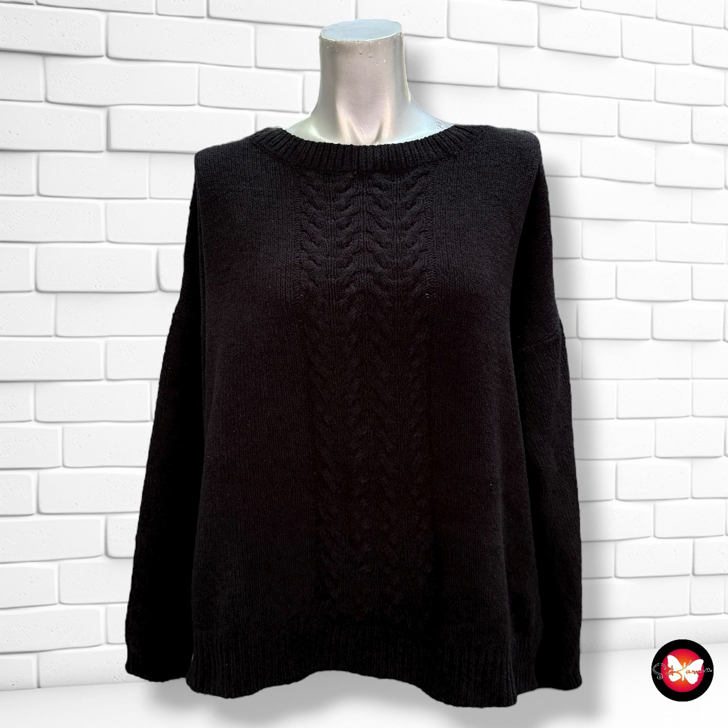 **HOY** Jersey de manga larga de lana de terciopelo JANINA Talla 36 (grande)