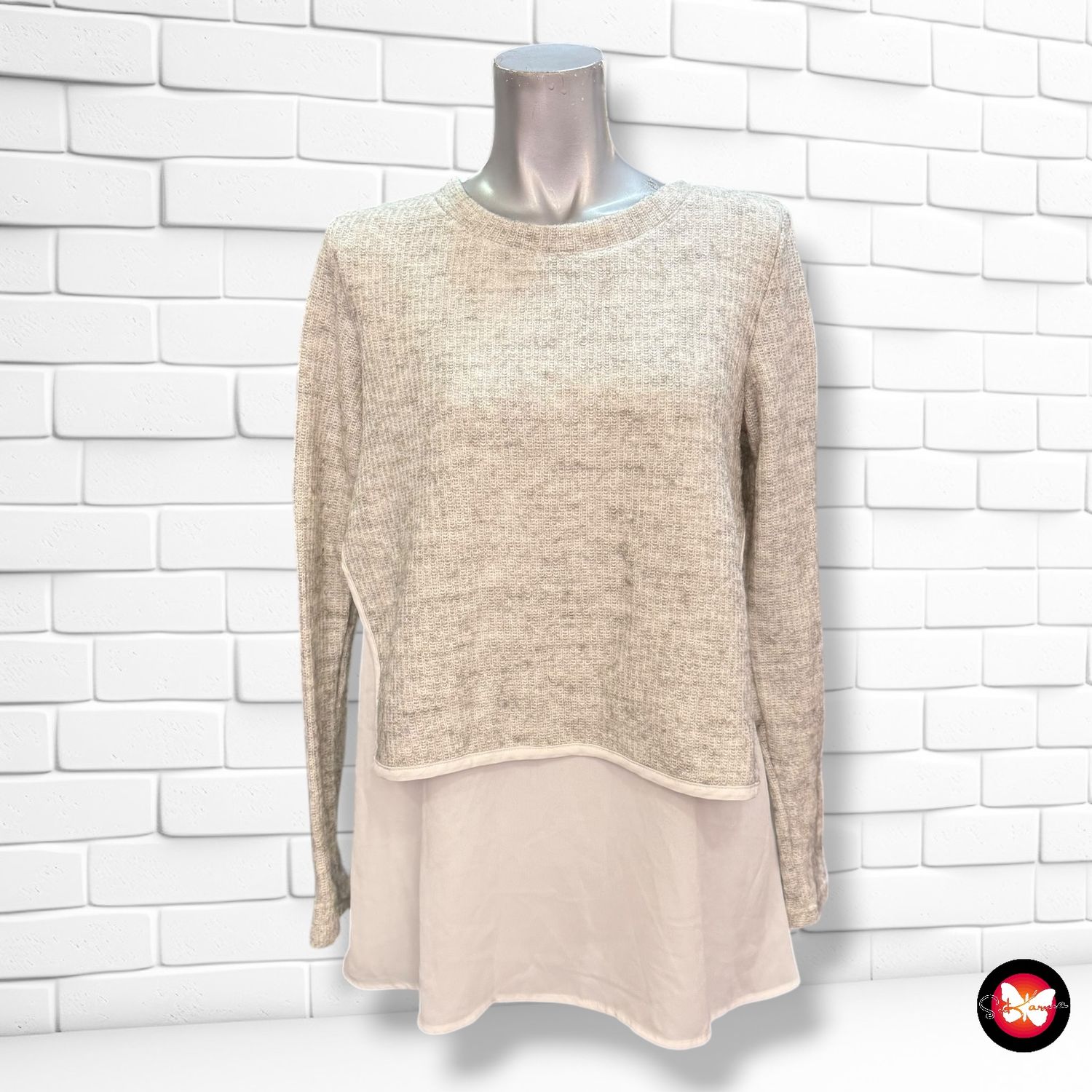 **HOY** Jersey de manga larga con bajo YESSICA Talla S