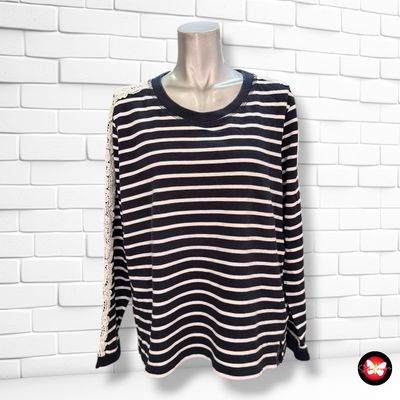 **HOY** Sudadera de rayitas con encaje DRESS IN Talla 46