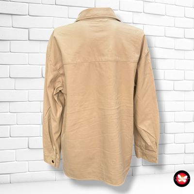 **HOY** Chaqueta sobre camisa de piel sintética ZARA Talla XS