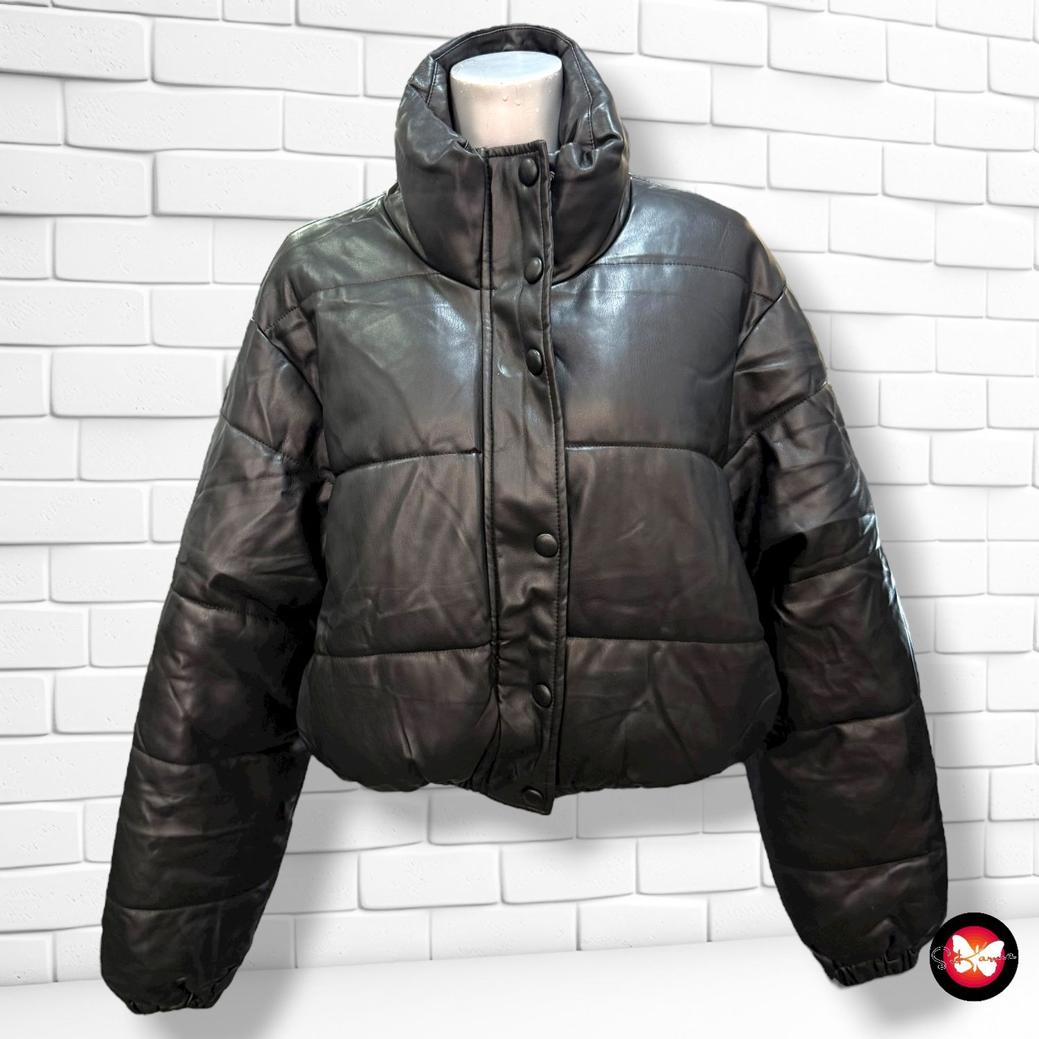 Chaqueta acolchada de piel sintética ZARA Talla XS