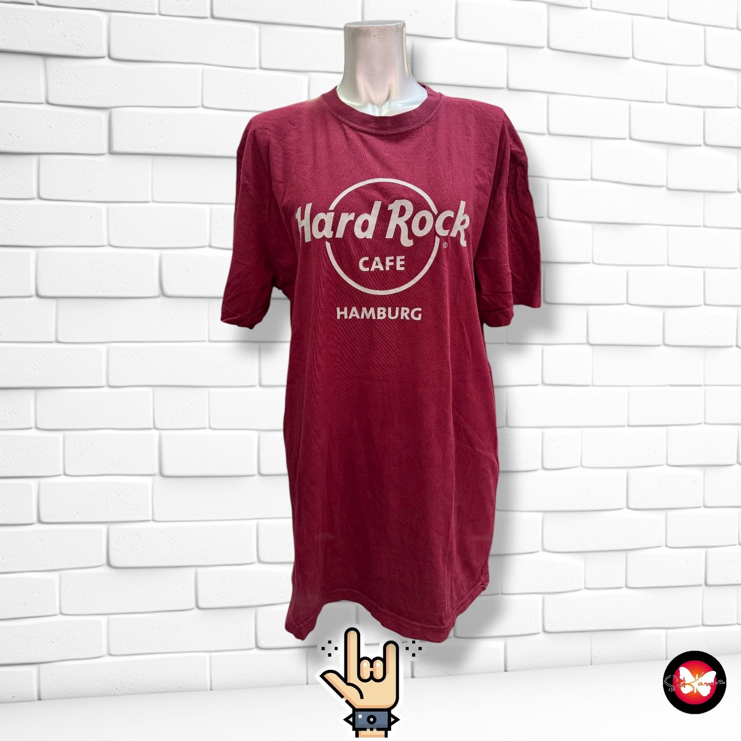 Camiseta rock unisex HARD ROCK HAMBURGO Talla M