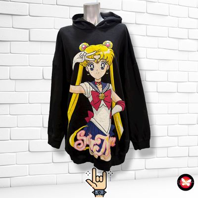 **HOY** Sudadera rock unisex SAILOR MOON Talla L (grande)