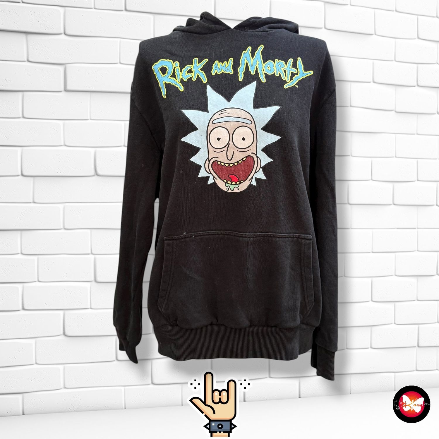 Sudadera rock unisex RICK AND MORTY Talla L