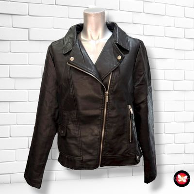 **HOY** Chaqueta biker de piel sintética PRIMARK Talla 42