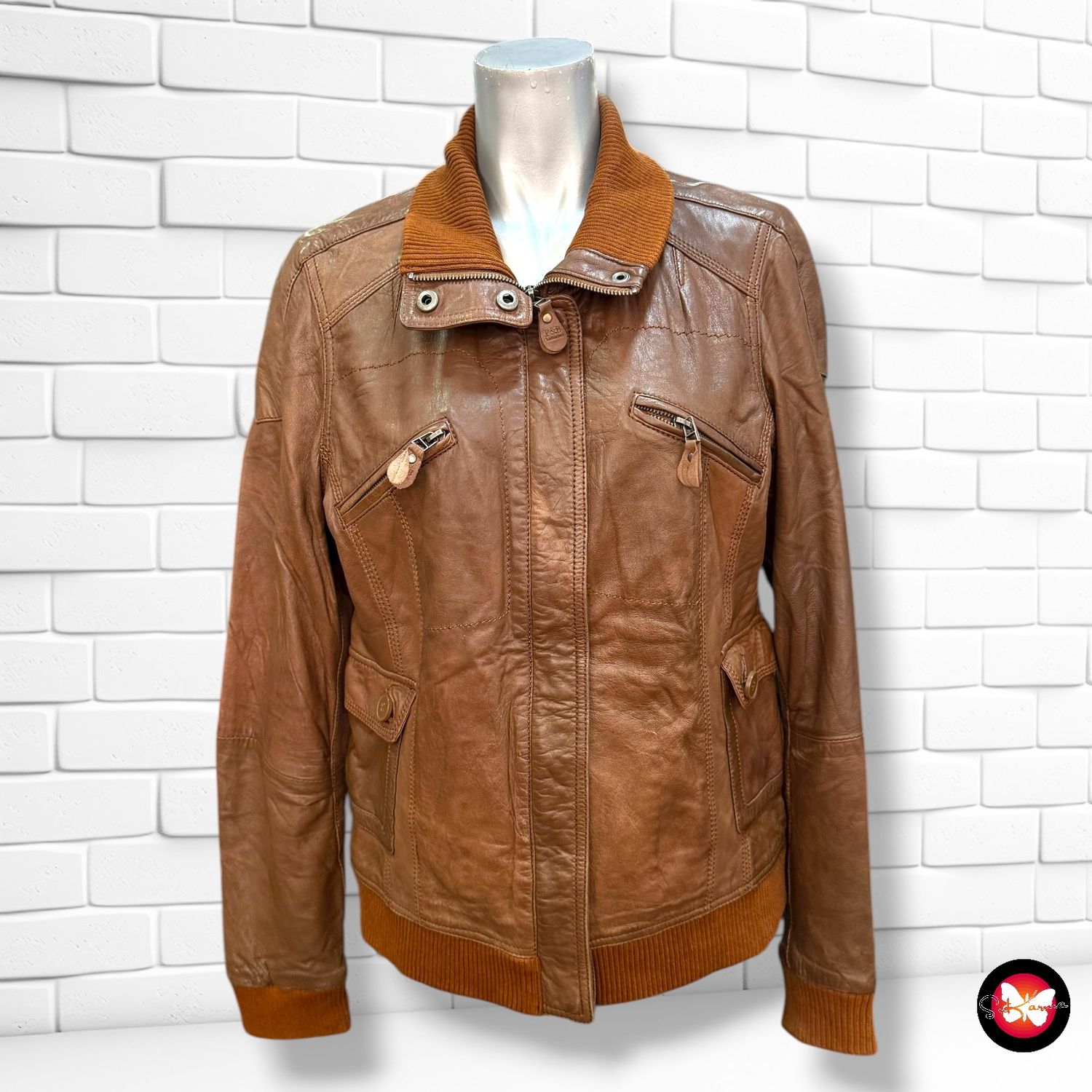 Chaqueta de piel PULL&amp;BEAR Talla L (pequeña)