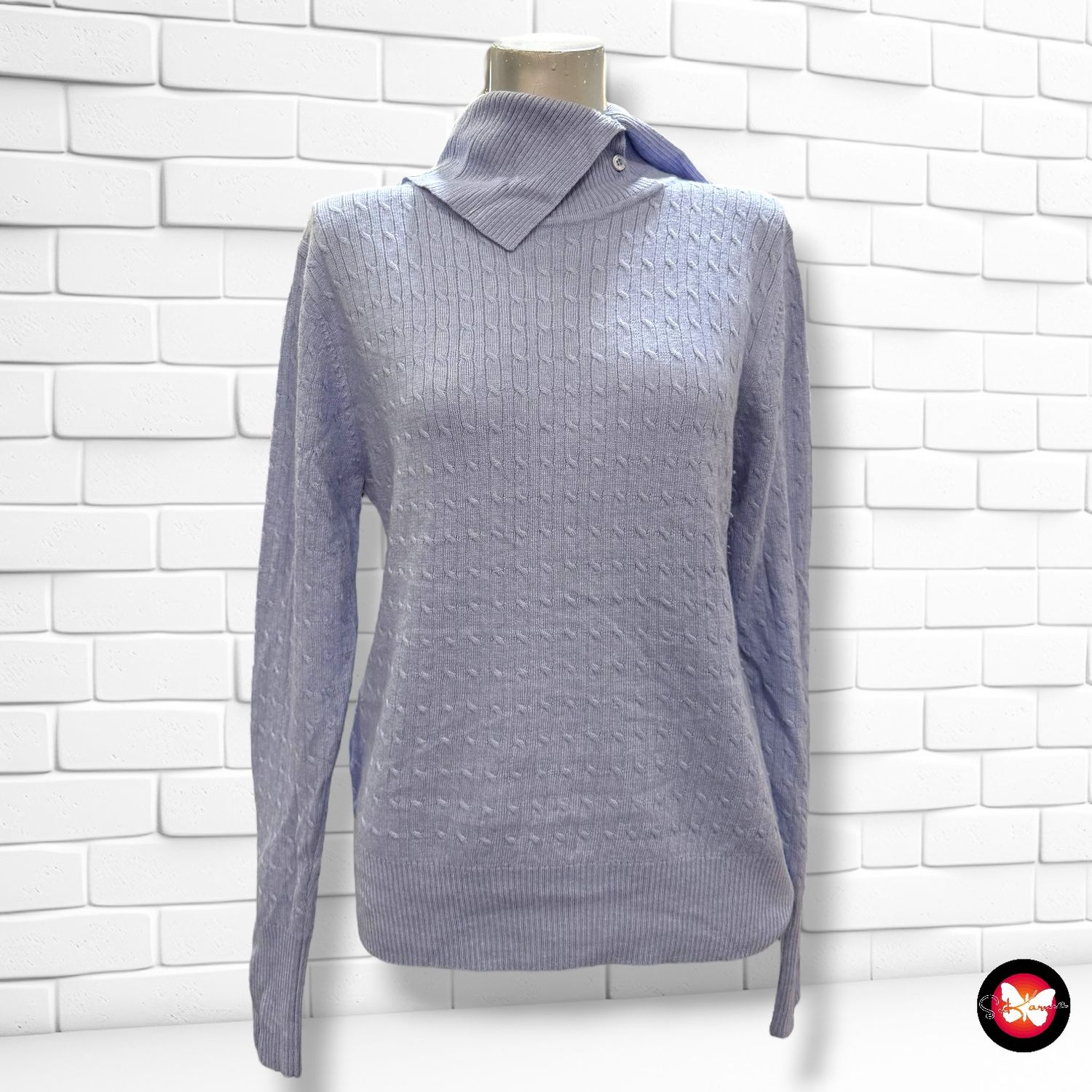 Jersey de manga larga y cuello vuelto ZENDRA Talla 44 (pequeña)