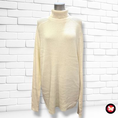 **HOY** Jersey de manga larga y cuello vuelto canalé Talla L