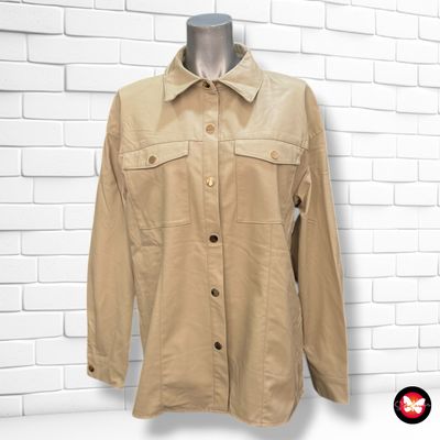 **HOY** Chaqueta sobre camisa de piel sintética ZARA Talla XS