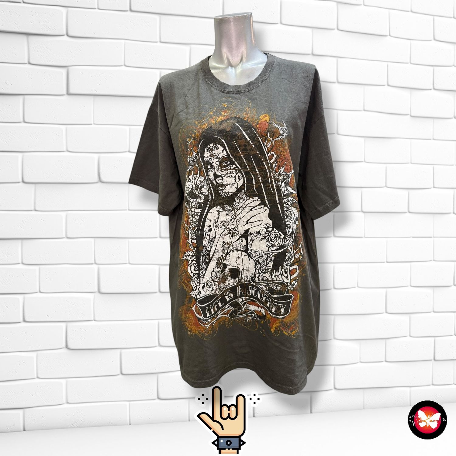**HOY** Camiseta Rock Unisex “KATRINA” Talla XL