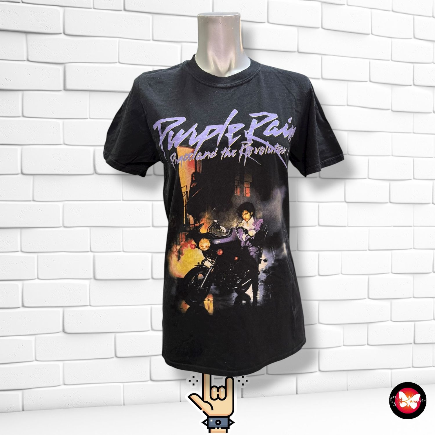 **HOY** Camiseta Rock Unisex PURPLE RAIN Talla S
