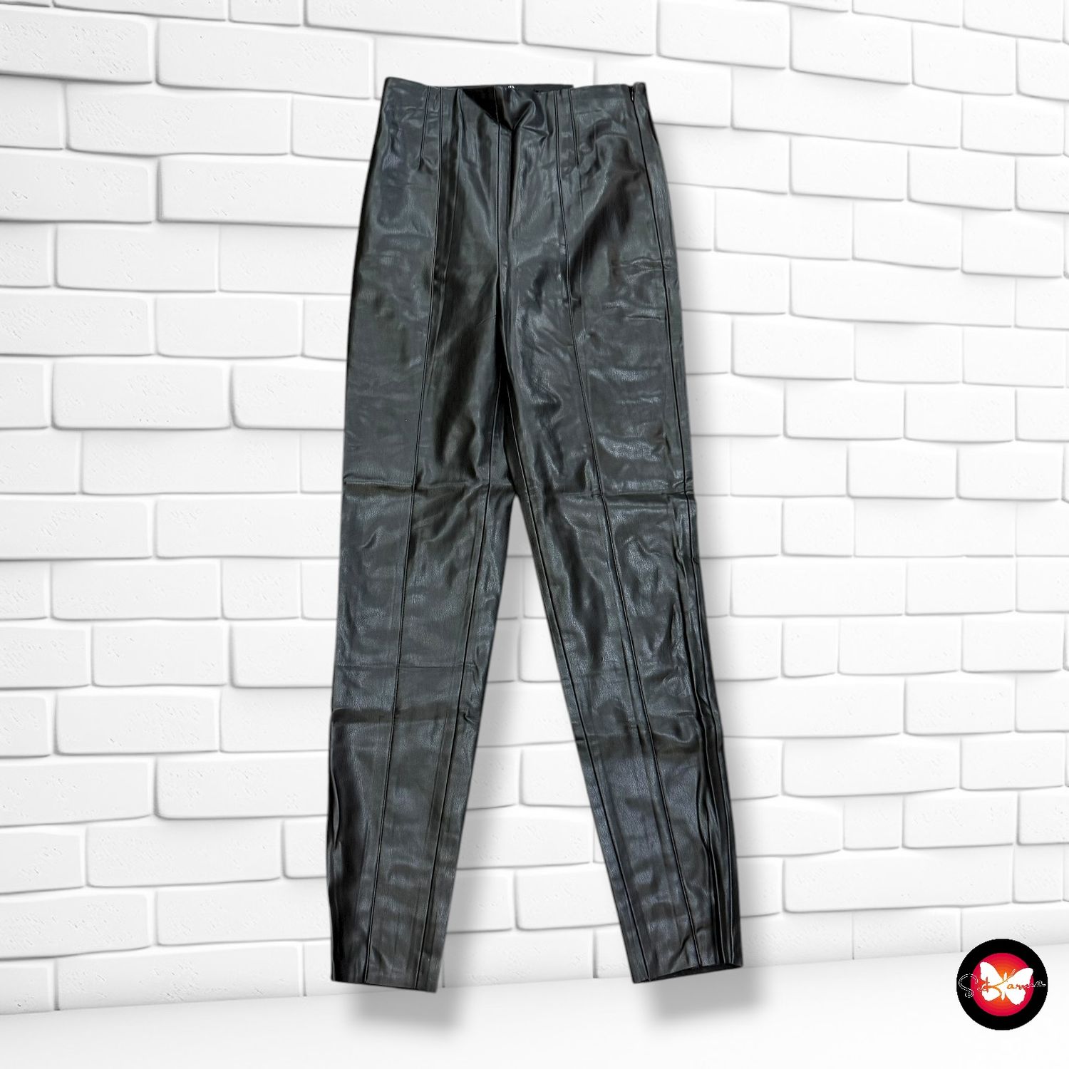 **HOY** Leggings de piel sintética ZARA Talla S