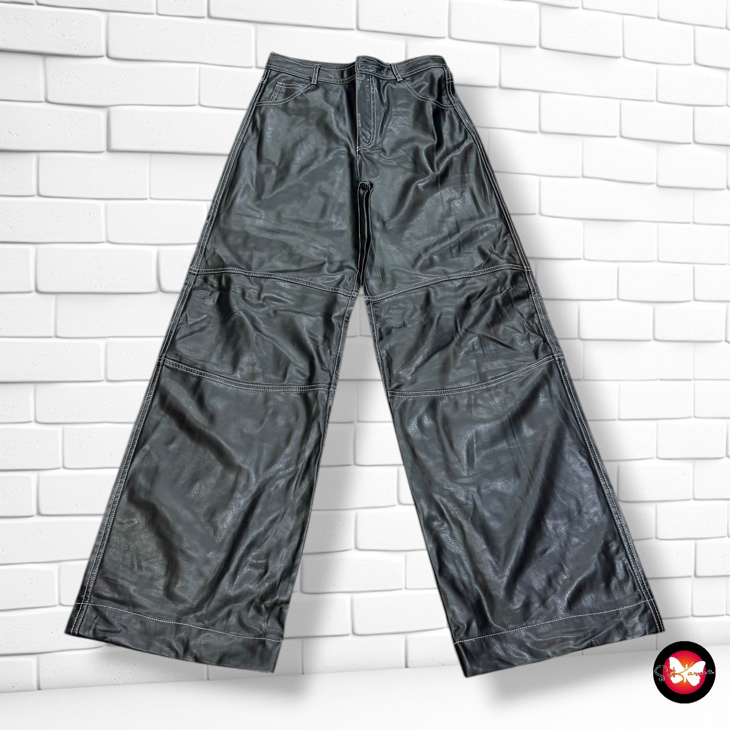 **HOY** Pantalón de piel sintética ZARA Talla S