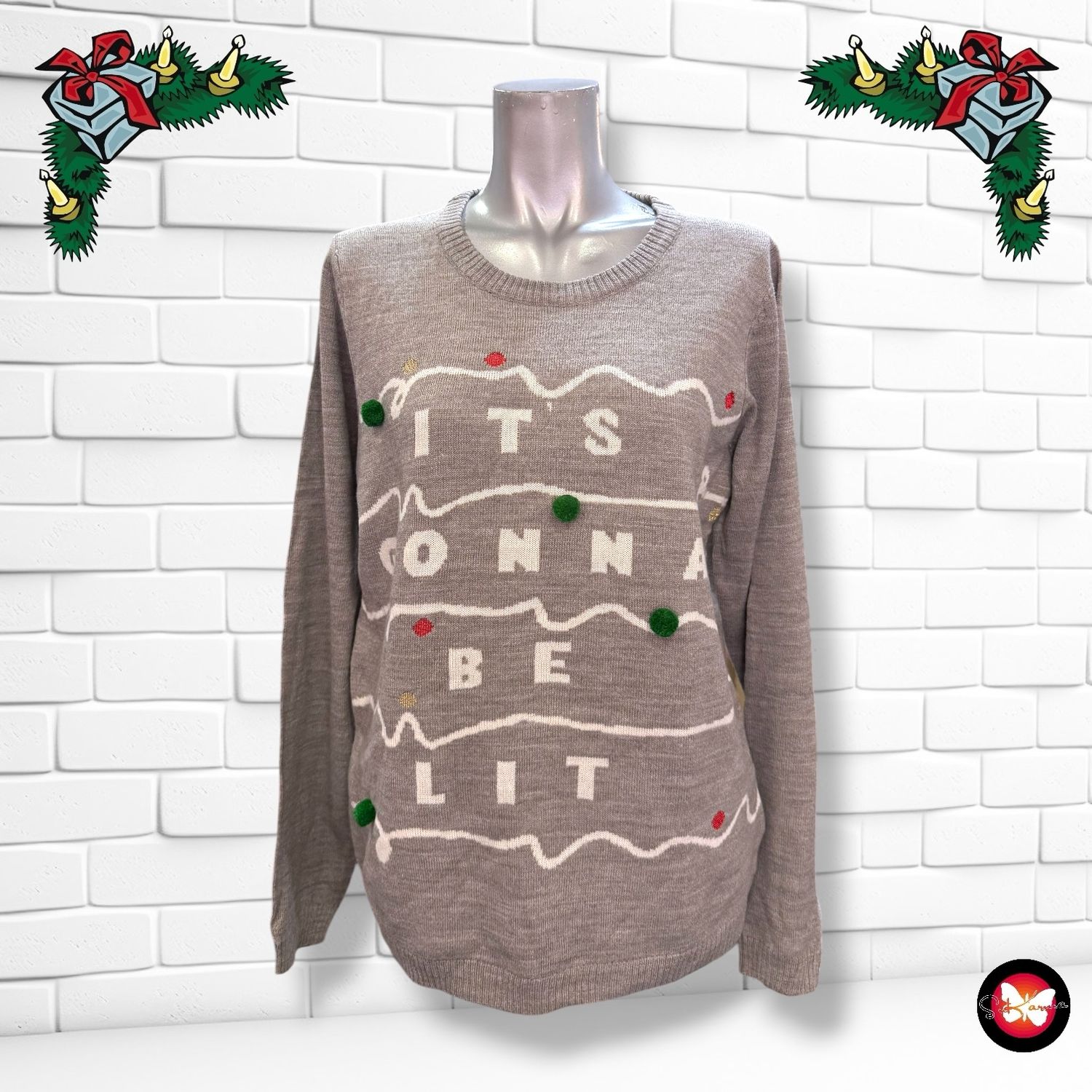 **HOY** Jersey Navideño “IT’S GONNA BE LIT” Talla M