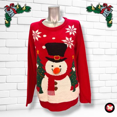 Jersey Navideño “MUÑECO DE NIEVE” Talla M