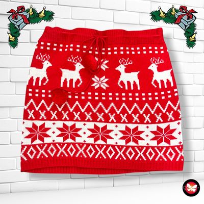 Falda Navideña Talla 40