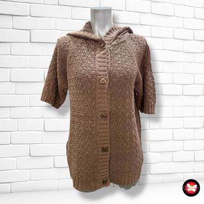 **HOY** Chaqueta de punto de manga corta con capucha MIA LINEA Talla 42