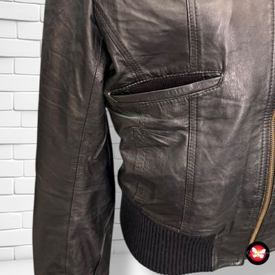 Cazadora de piel TOC Talla L