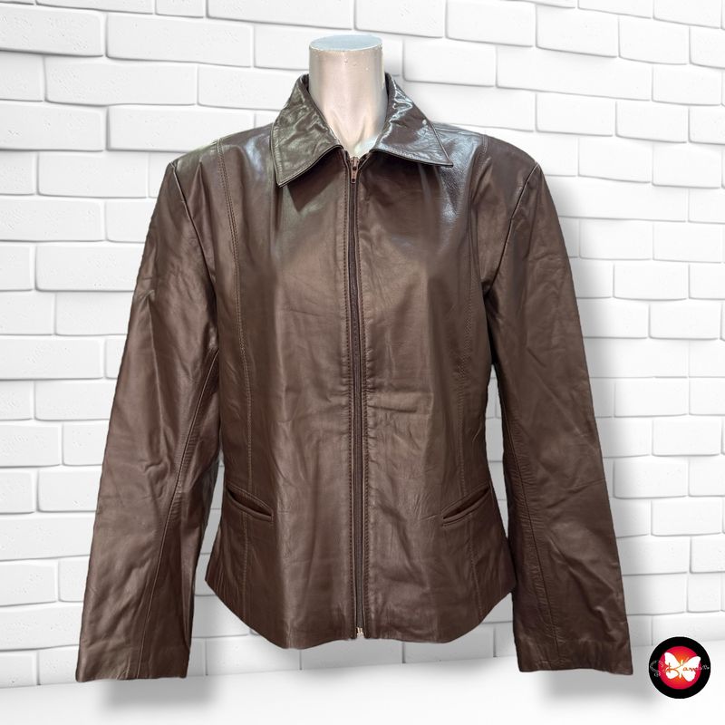 Cazadora de piel JUAN LOPEZ Talla M