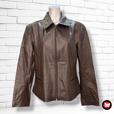 Cazadora de piel JUAN LOPEZ Talla M