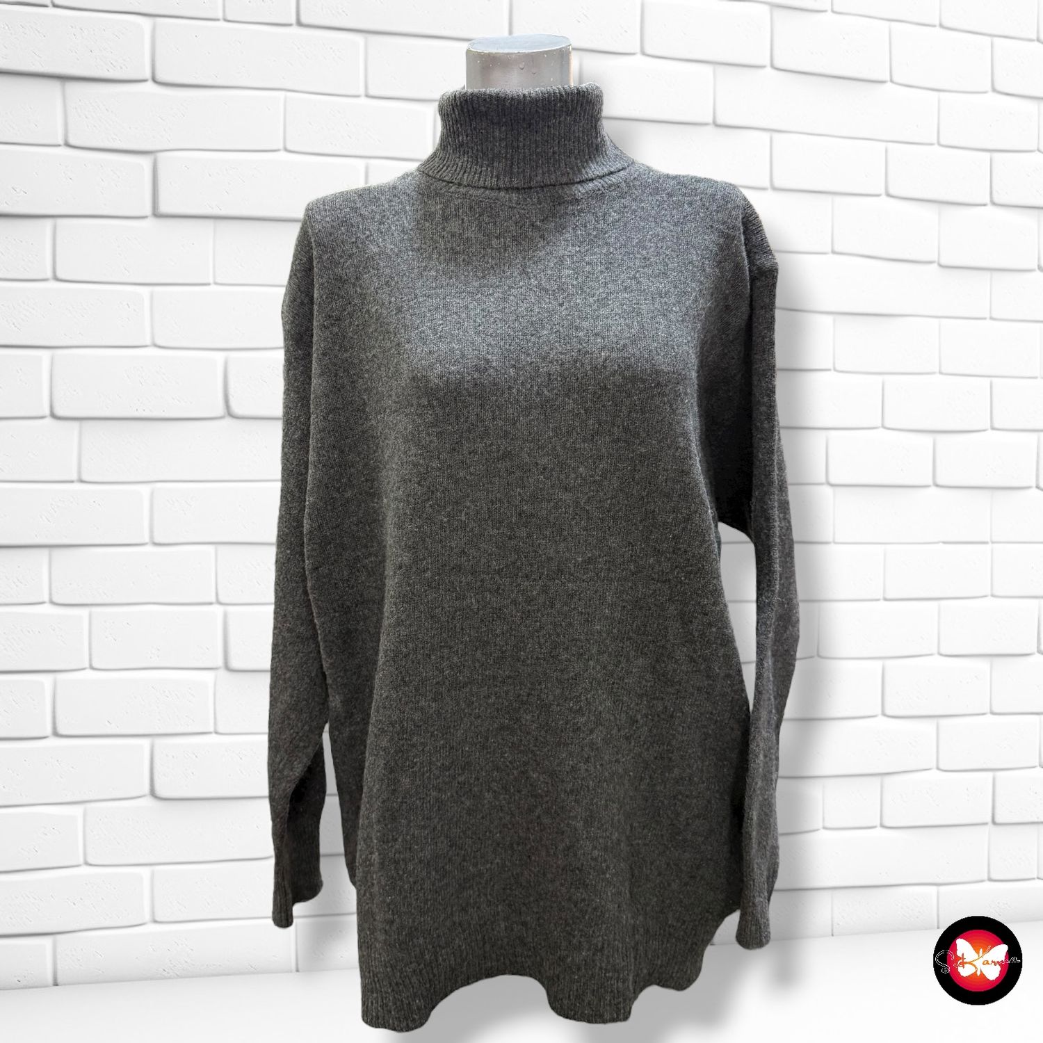 **HOY** Jersey de manga larga y cuello alto Talla L