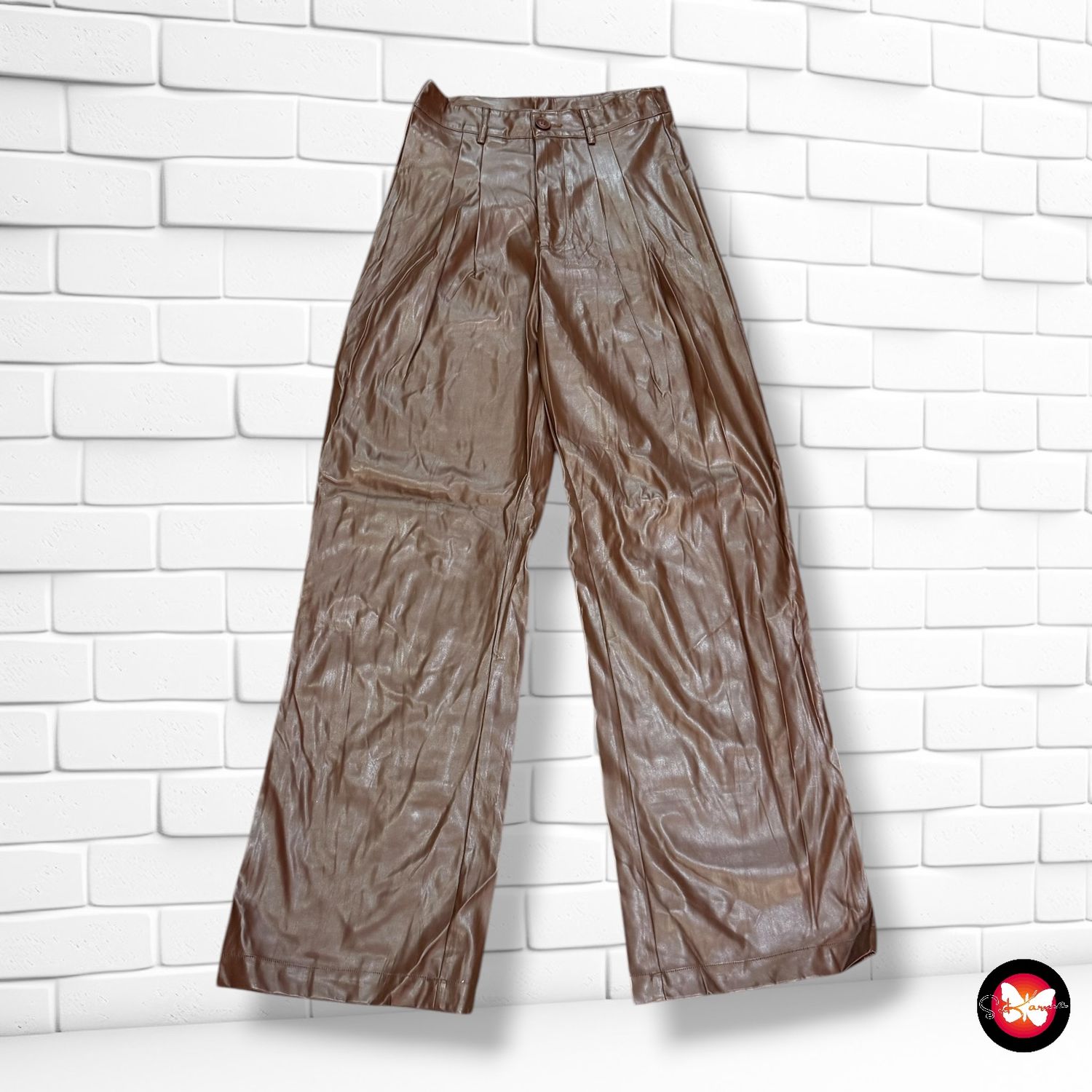 **HOY** Pantalón de piel sintética SHEIN Talla S