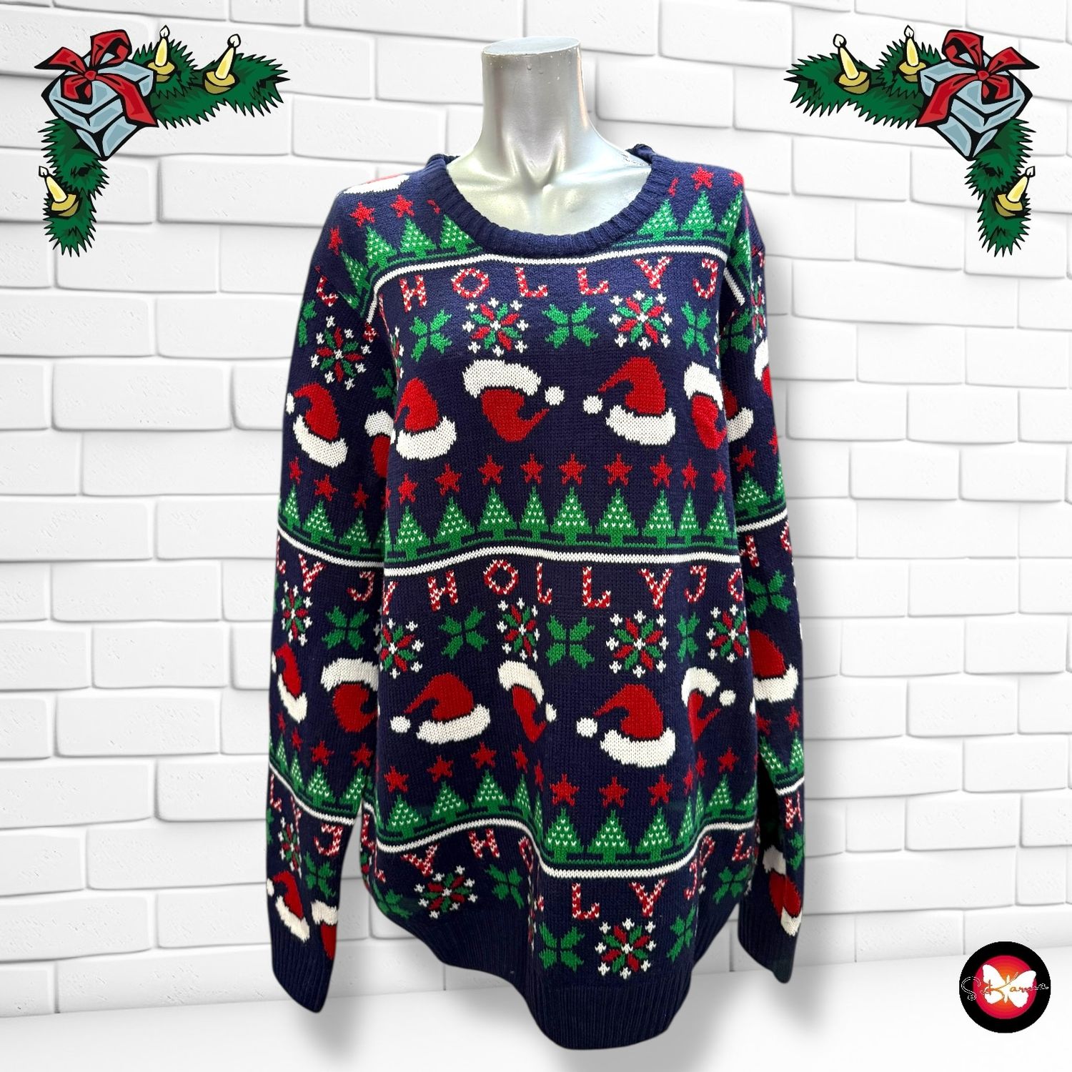 **HOY** Jersey Navideño “GORRITOS NAVIDEÑOS” Talla XXL