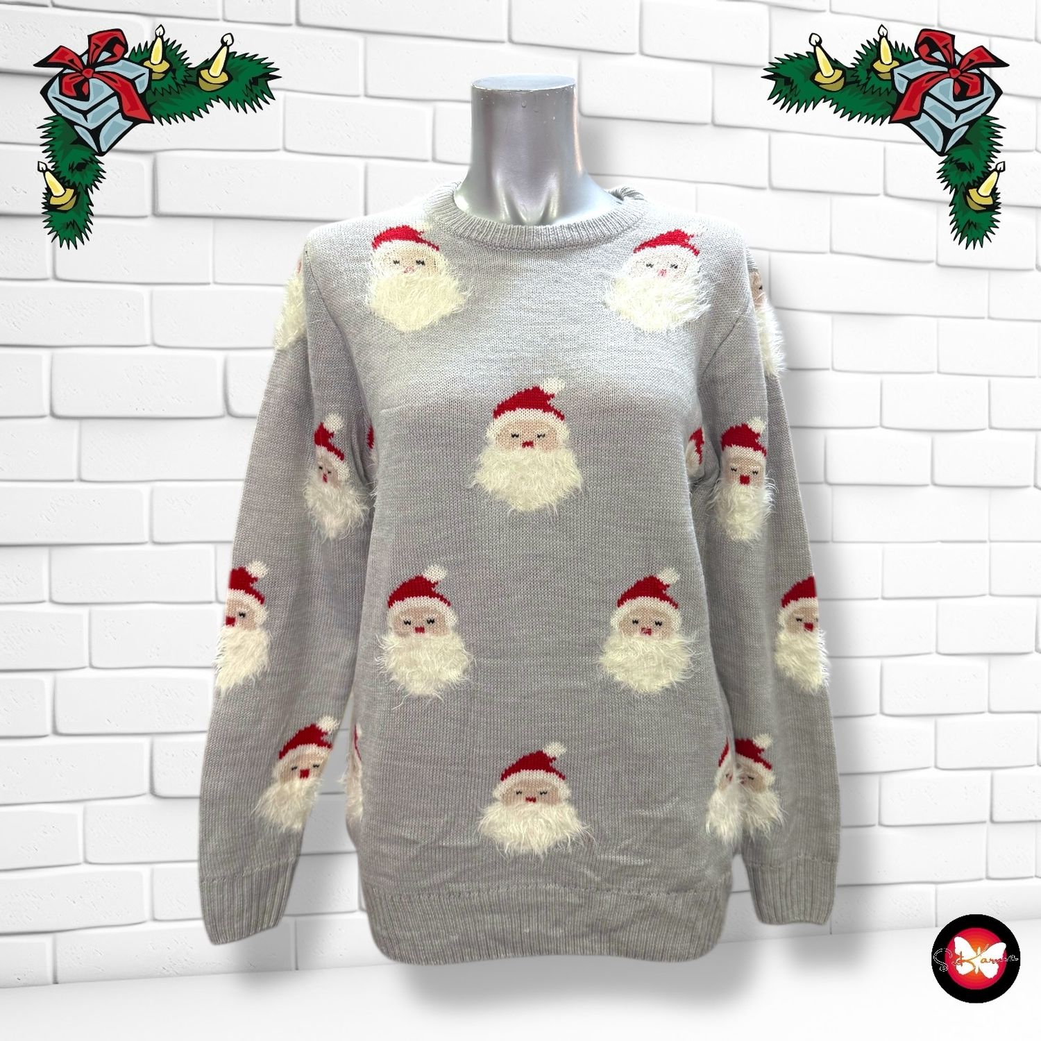 **HOY** Jersey Navideño “CARITAS DE PAPÁ NOEL” Talla S