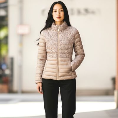 Chaqueta acolchada CON ENCAJE Talla S