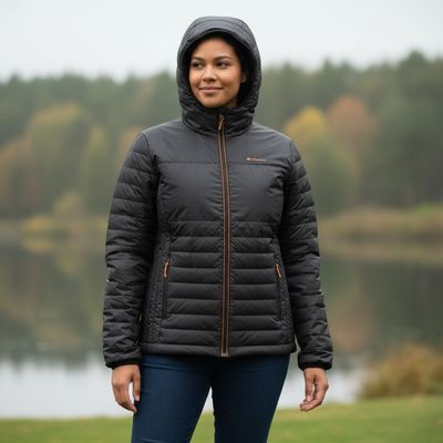 Chaqueta acolchada ligera QUECHUA Talla XL (pequeña)
