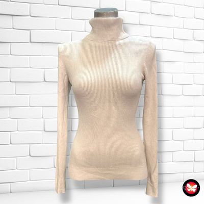 **HOY** Jersey de manga larga canalé con cuello alto AMISU Talla M