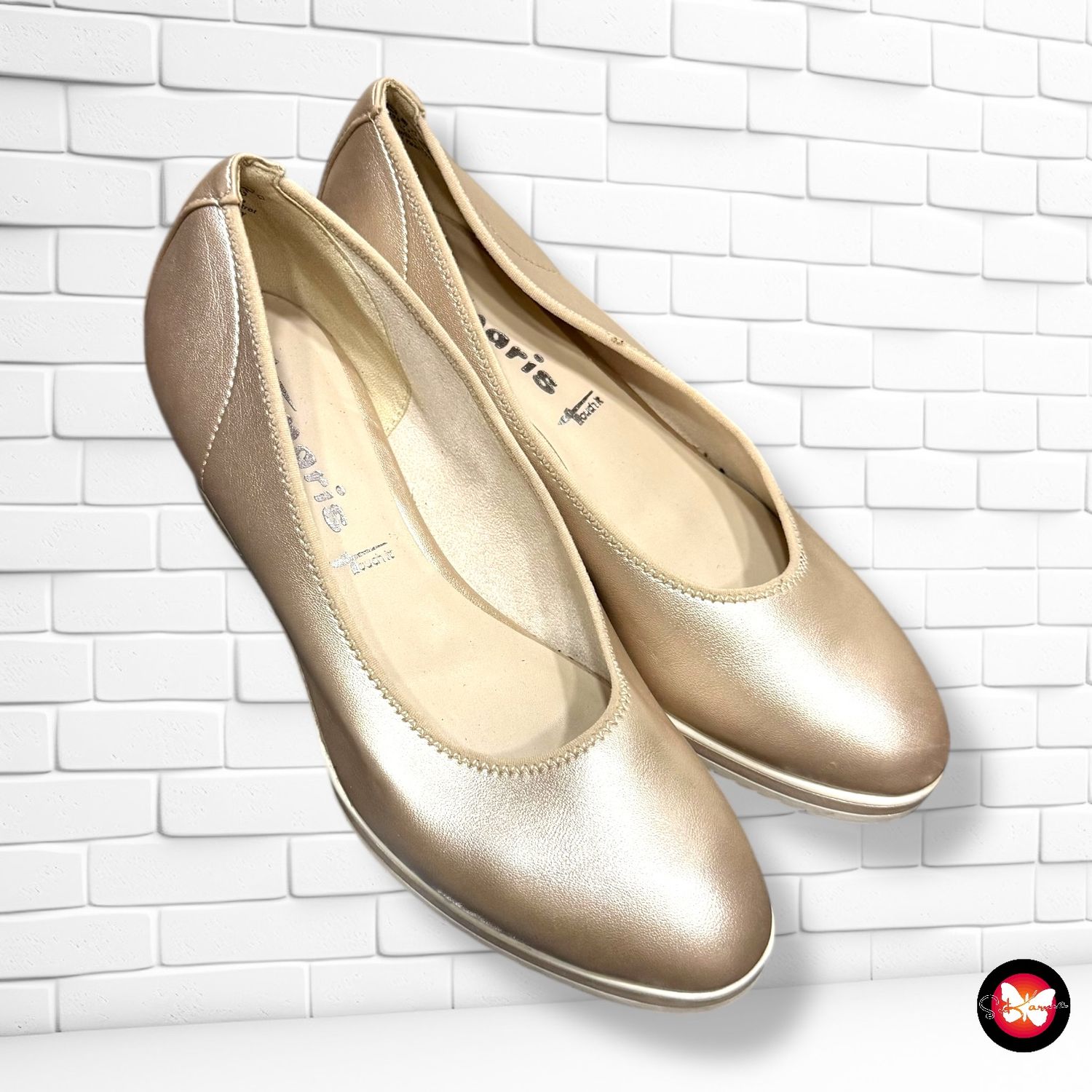 **HOY** Zapatos de cuña de piel TAMARIS T36