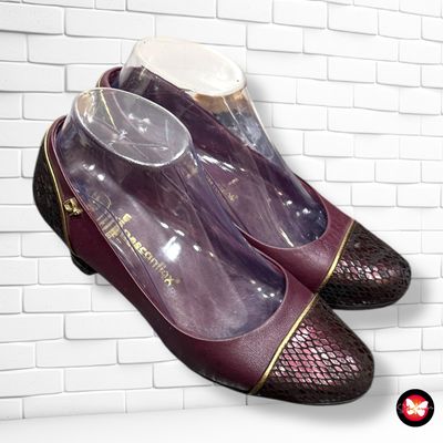 **HOY** Zapatos de tacón bajo de piel T37