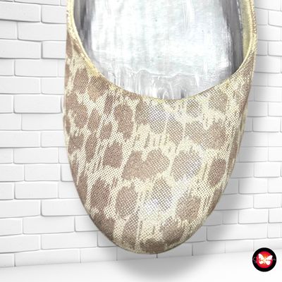 **HOY** Zapatos planos de animal print con brillo T37