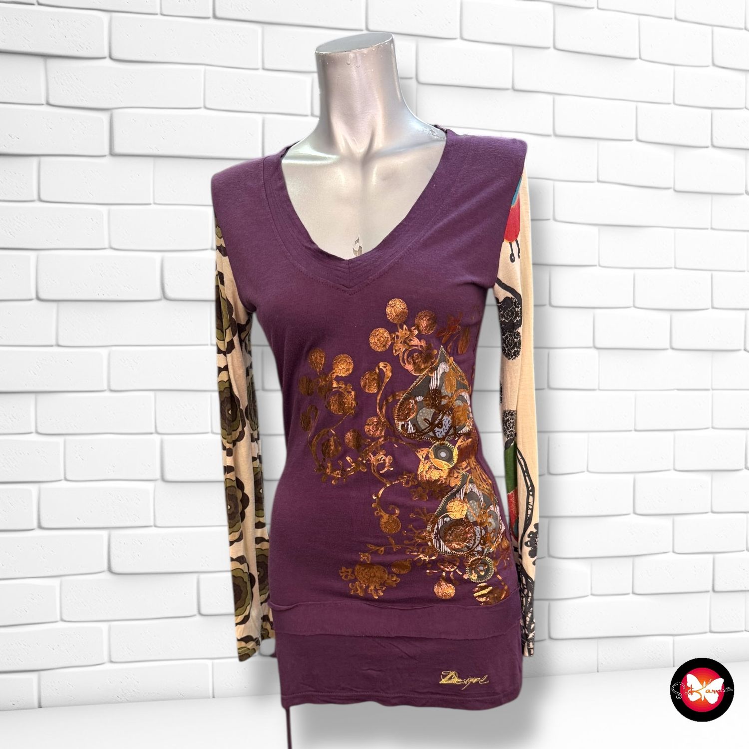 **HOY** Camiseta de manga larga DESIGUAL Talla XS